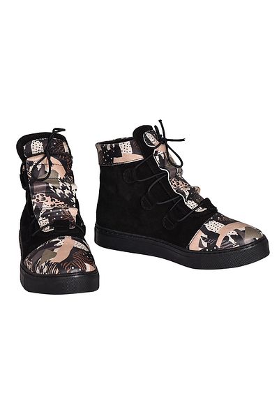 NOOSY Genuine Leather Women's Sneaker Boots
