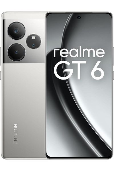 realme GT 6 5G Dual SIM 12GB + 256GB (Fluid Silver) - Middle East Version
