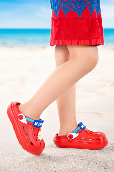 Kiko Kids شباشب مطبوعة من مادة إيفا للشاطئ وحمام السباحة والمدرسة ودور الحضان...