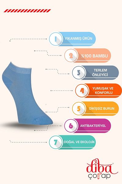 Diba Set of 6 Bamboo Booties Women's Socks