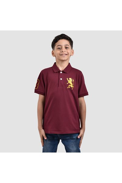 Giordano Junior Embroidery Short Sleeve Bold Polo