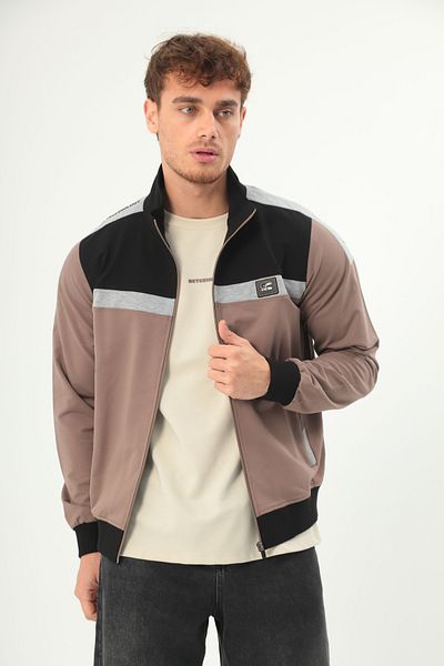 FORE SPORT Мъжки спортен топ с цип и яка с джобове