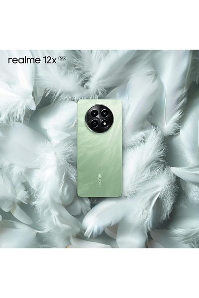 realme 12x 5G (Feather Green 6GB RAM, 128GB ROM) 12 Months Warranty - Middle East Version