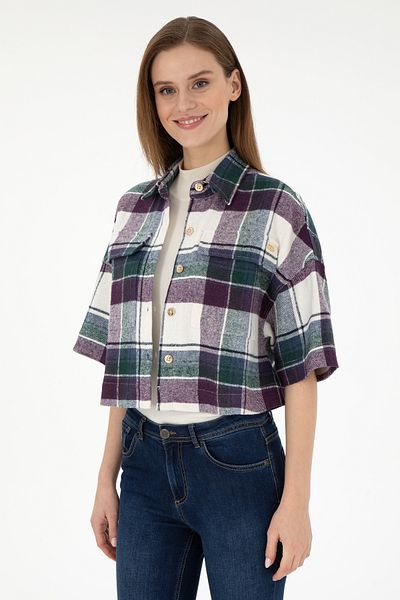U.S. Polo Assn. Women's Violet Long Sleeve Shirt 50289839 -Vr037