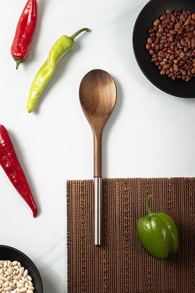 EWs Acacia Serving Spoon & Presentation Spoon