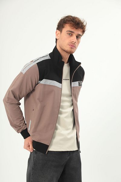 FORE SPORT Мъжки спортен топ с цип и яка с джобове