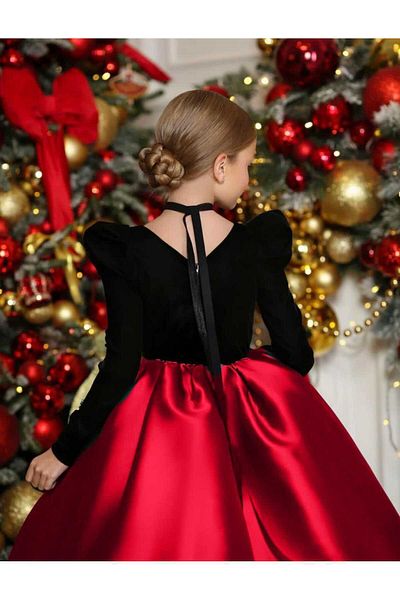 By Feyza Kids Collection НОВОГОДИШНА ВЕЧЕРНА РОКЛЯ ЗА МОМИЧЕ