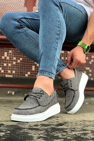 Bitmedeniste Ανδρικό λινό αθλητικό παπούτσια - Smoked White, Elita Sports Shoes