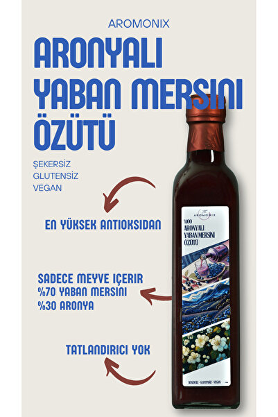 Aromonix Aronyalı Yaban Mersini Özütü ( Soğuk Sıkım Aronyalı Yaban Mersini Su...