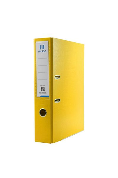 MASCO 2 Ring A4 Size Box Folder File, Yellow
