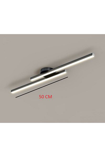 laaysa Modern Black Led Black Daylight Ceiling Lighting 50 cm Length