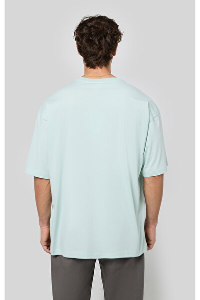 Champion Script Shop Crewneck T-Shirt Green Men's T-Shirt-220279-Gs122