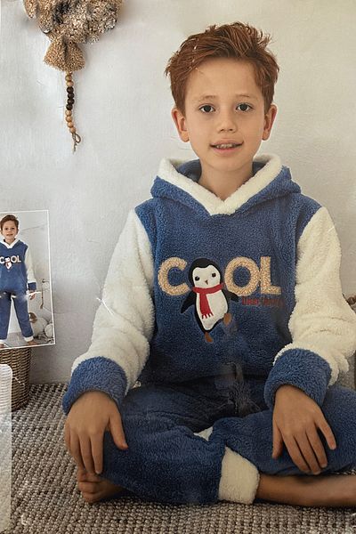 enmodaiçgiyim Set de pijamale Polar pentru copii
