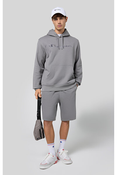 Champion Script Shop Long Bermuda Gri Erkek Şort- 220313-ES072
