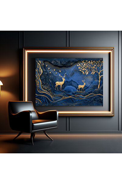 TRADE AYS Night Landscape Kanvas Tablo