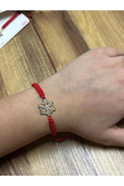 Melkady Aksesuar MelKady 903 - Kar Taneli Makrome Bileklik