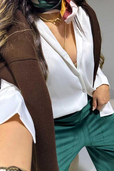 Sohotique By P Bársony széles szárú nadrág smaragdzöld