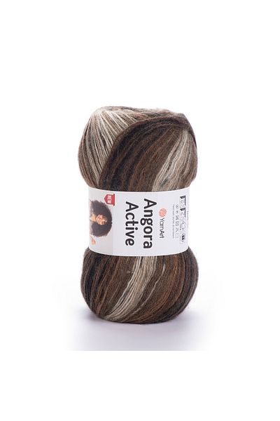 Yarnart ANGORA ACTIVE NEW - ΜΠΡΟΥΛΙ ΧΕΙΡΟΠΟΙΗΤΟ ΠΛΕΚΤΟ ΝΗΜΑ EBRULI-849