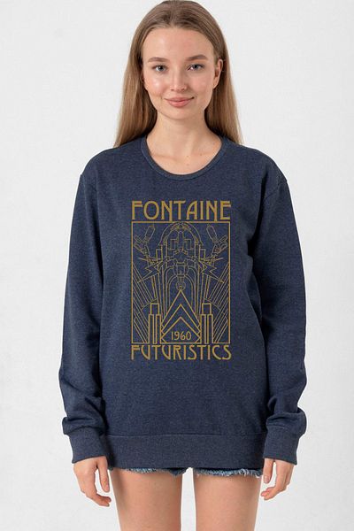 Tshirthane Bioshock Fontaine Futuristics Indigo Women's 2Ip Sweatshirt