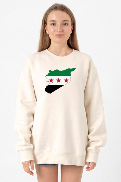 Tshirthane سوريا العلم الجديد إكرو المرأة 2ip البلوز