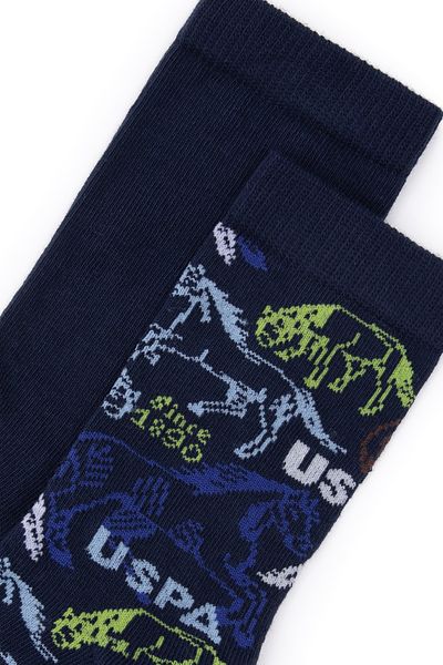 U.S. Polo Assn. Boy's Navy Blue Socks 50299269 -Vr033
