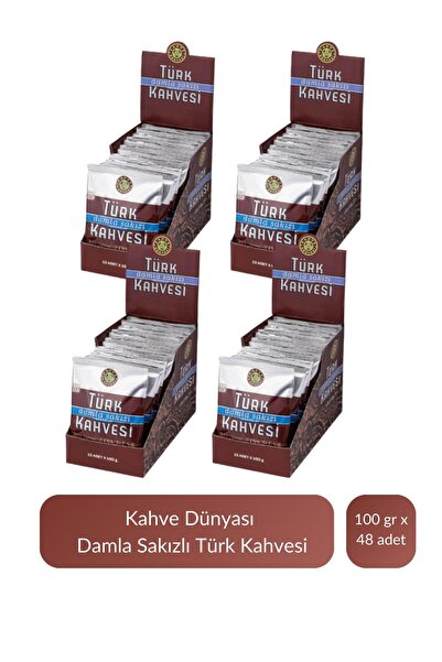 Kahve Dünyası Kahve Dünyası Damla Sakızlı Türk Kahvesi 100 gr x 48 Adet