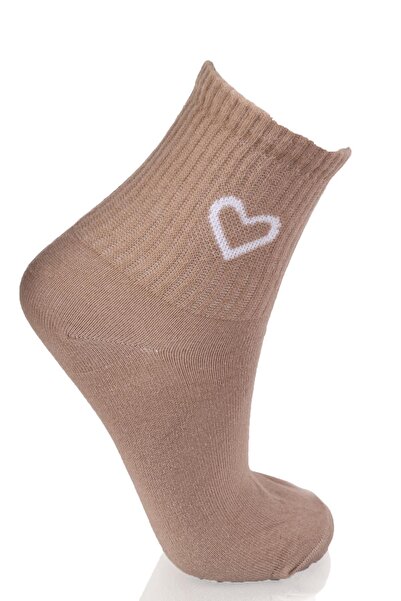 Rays 1100 Модел 3 чифта тенис чорапи с детайли в сърцевина - норка, камък, кафе