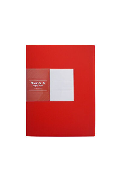 DOUBLE A Pocket File A4/20 Pockets Red Color|Suitable for School and Office Purpose