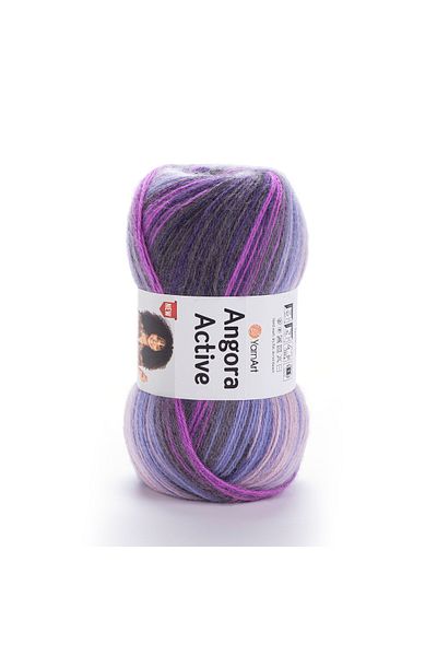 Yarnart ΣΚΟΥΡΟ ΧΕΡΙ ΠΛΕΚΤΟ ΣΚΟΥΡΟ - ANGORA ACTIVE NEW, EBRULI-847