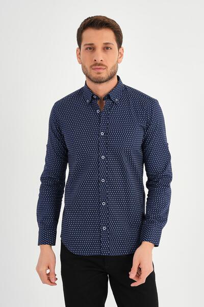 ALEXANDERGARDI Сорочка в смужку Slim Fit (E20-32110)
