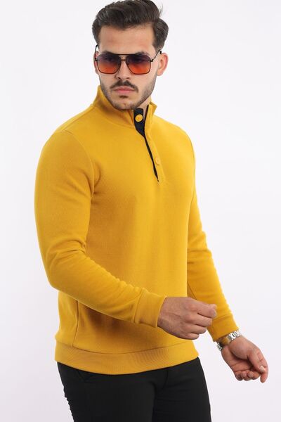 rugatchi Premium Thessaloniki Woven Collar Sweatshirt – 100% Cotton