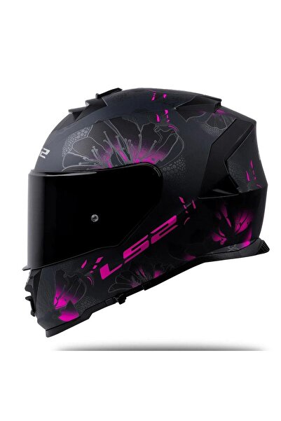LS2 Storm 2 Burst Full Face Motosiklet Kaskı Siyah Vizörlü