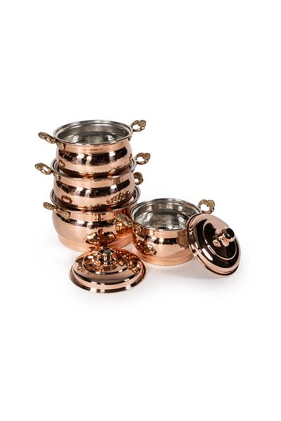 ANTEPSEPETİ Copper 4-Piece Pot Set
