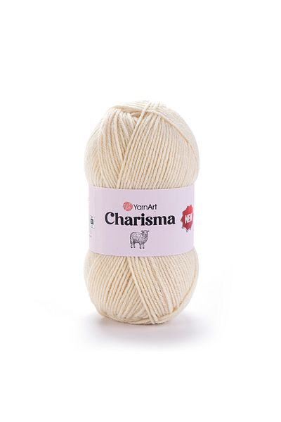 Yarnart Charisma - Πλεκτό Νήμα Ανοιχτή Κρέμα-502