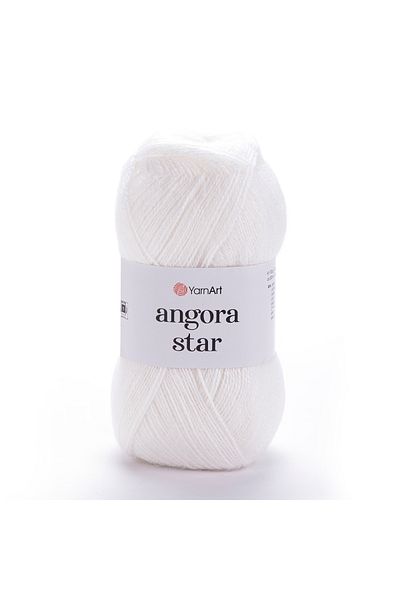 Yarnart Angora Star - Πλεκτό Νήμα Χειροποίητο Λευκό-501