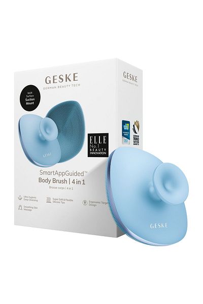 Geske Soft Silicone Body Cleansing Brush with Metal Detail |   Body Brush