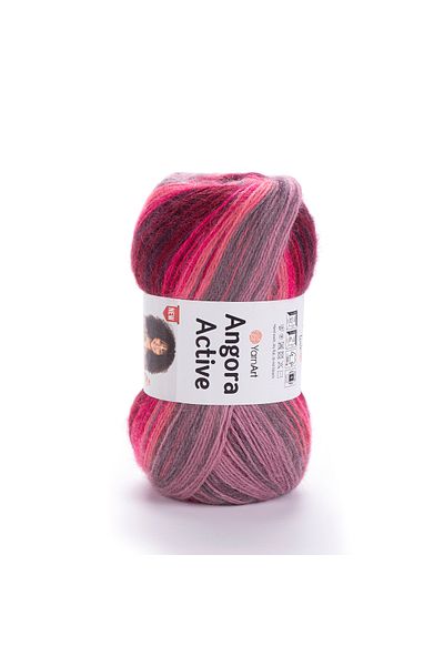Yarnart ΣΚΕΛΟΣ ΠΛΕΚΤΟΣ ΧΕΡΙΟΥ MARBLE - ANGORA ACTIVE NEW, EBRULI-841