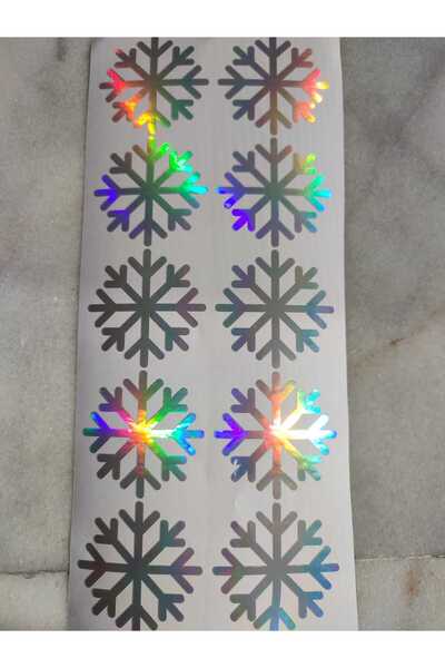 MAARS Hologramlı Kar Tanesi 6x6cm 20 adet