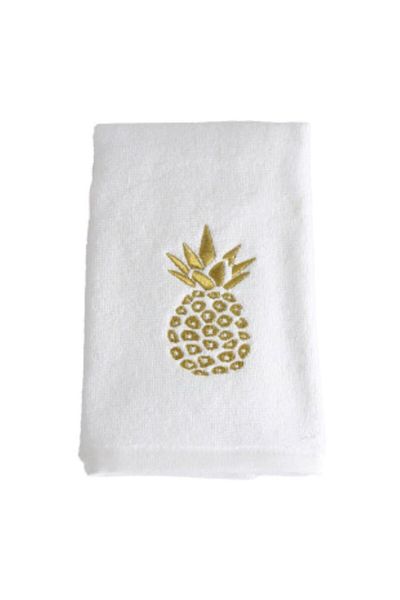Lucy and Home Pineapple Curl White Σετ Πετσέτες Κουζίνας 2 40x65 cm