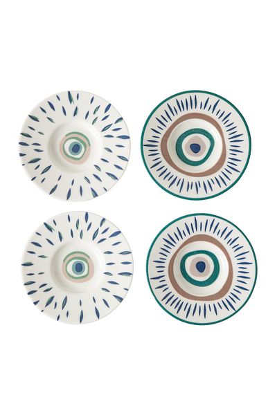 Mudo Concept Set of 4 Bead Tea Plates