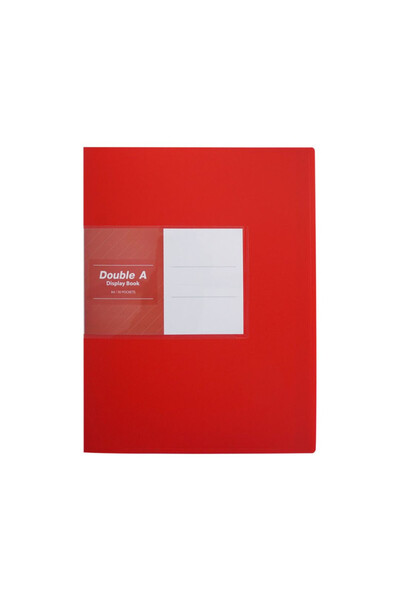 DOUBLE A Pocket File A4/30 Pockets Red Color|Suitable for School and Office Purpose