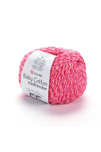 Yarnart Baby Cotton Multicolor - Μαρμάρινο Χειροποίητο Πλεκτό Σχοινί Ebruli-5214