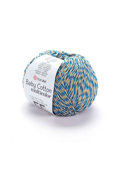 Yarnart Baby Cotton Multicolor - Μαρμάρινο Χειροποίητο Πλεκτό Σχοινί Ebruli-5211