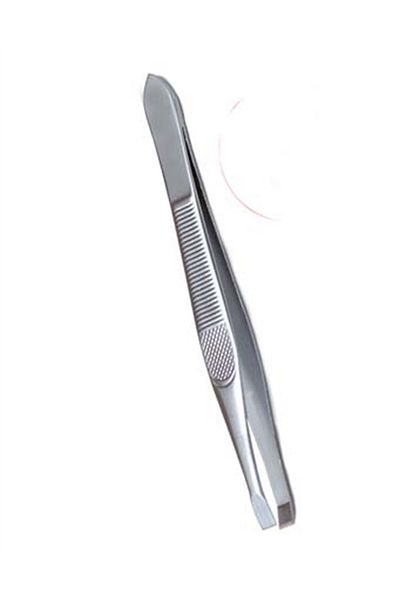 Trina Chrome Straight Mouth Tweezers - 03