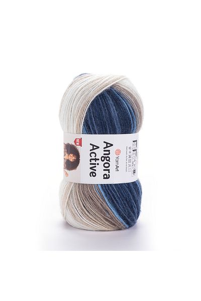 Yarnart ANGORA ACTIVE NEW - Μαρμάρινο νήμα πλεξίματος χειρός - Ebruli 859