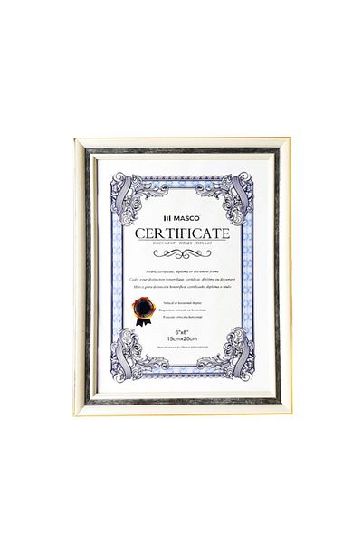 MASCO Photo and Certificate Holder Frame, 15 Cm x 20 Cm Size