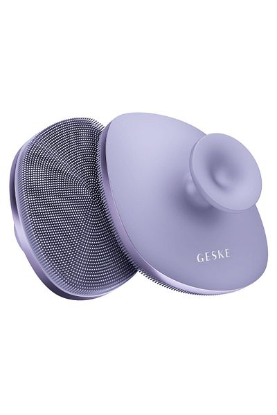 Geske Soft Silicone Body Cleansing Brush with Metal Detail |   Body Brush