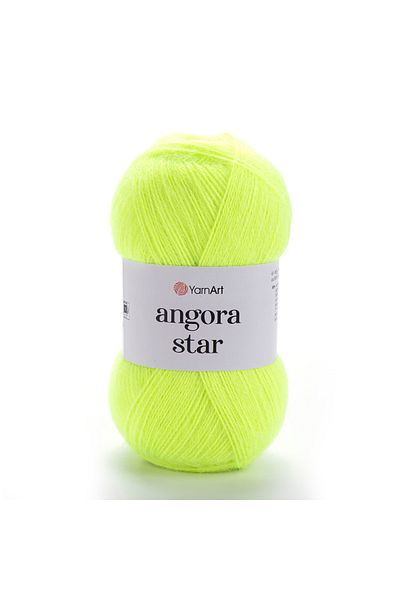 Yarnart Green Angora Star - Πλεκτό Χέρι Highlighter, Μοντέλο 8232