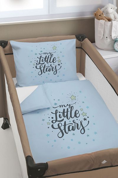 Homamia 75X120 Park Bed and Crib Duvet Cover Set - Custom Printed, Without Crossbeds