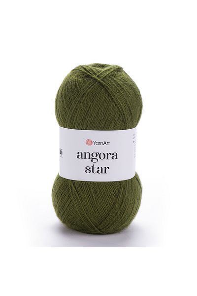 Yarnart Σχοινί πλεξίματος Olive Green Angora Star - 530